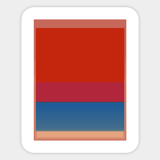 №1(Royal red and blue) Sticker